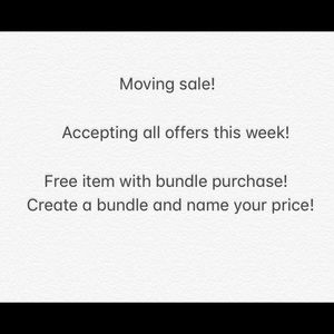 Moving sale! Until Jan 14!